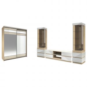Шкаф с витриной «Л Кристал»