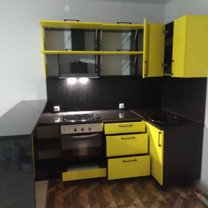 Кухня угловая с барной стойкой КЗ-11